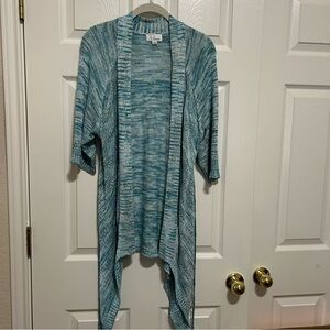 Ponsesa Blue Multi-Colored Cardigan